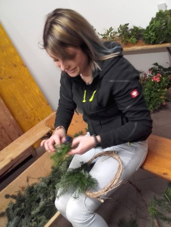 Christkindl in der Schuhschachtel & Adventkranzbinden_24.11.2017